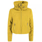 Yes Zee Chic Short Padded Jacket with Cowl Neck - Mellow Yellow