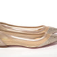 Christian Louboutin Silver Flat Point Toe Crystals Shoe