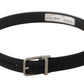 Dolce & Gabbana Elegant Black Canvas & Leather Belt