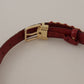 Dolce & Gabbana Multicolor Canvas Leather Belt with Engraved Buckle