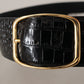 Dolce & Gabbana Elegant Leather Belt with Logo-Engraved Buckle