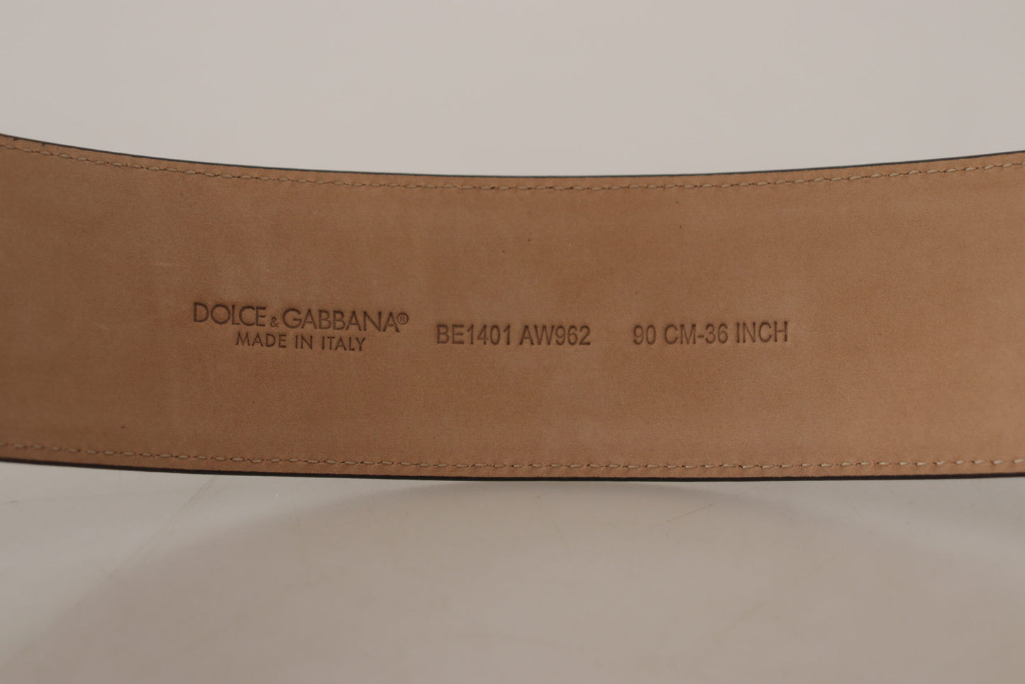 Dolce & Gabbana Chic Dark Brown Leather Statement Belt