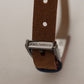 Dolce & Gabbana Chic Suede Belt with Logo Engraved Buckle