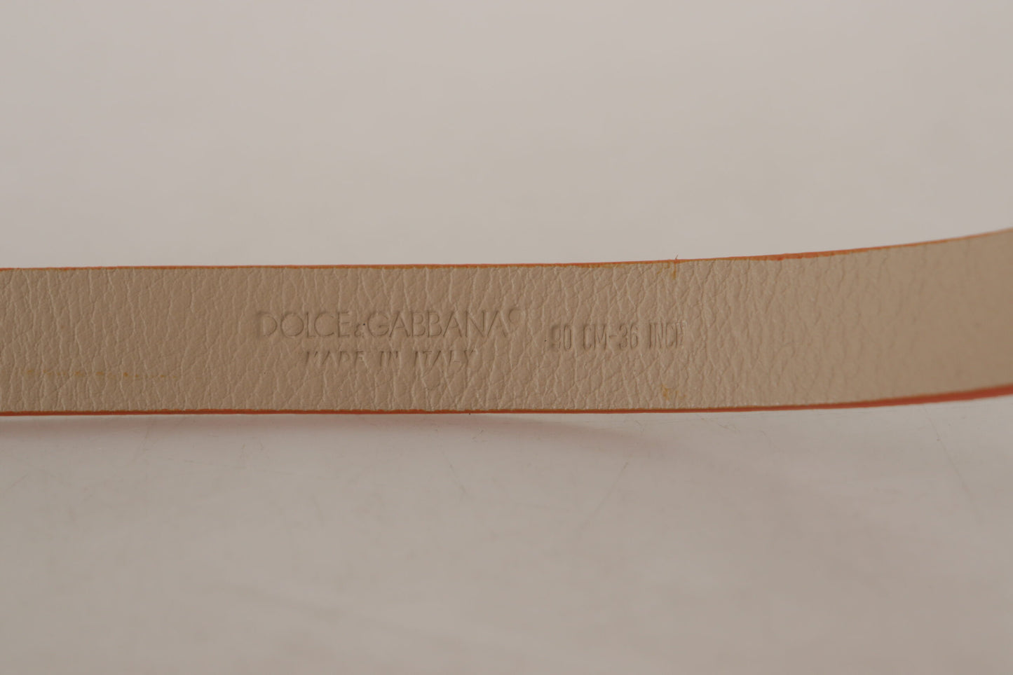 Dolce & Gabbana Elegant Nude Suede Belt with Logo Buckle