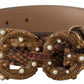 Dolce & Gabbana Elegant Snake Skin Leather Belt for Women