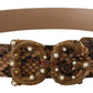 Dolce & Gabbana Elegant Snake Skin Leather Belt for Women