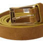 Dolce & Gabbana Engraved Elegance Suede Belt