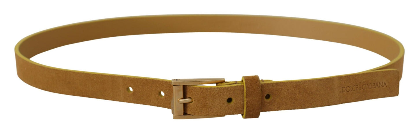 Dolce & Gabbana Engraved Elegance Suede Belt