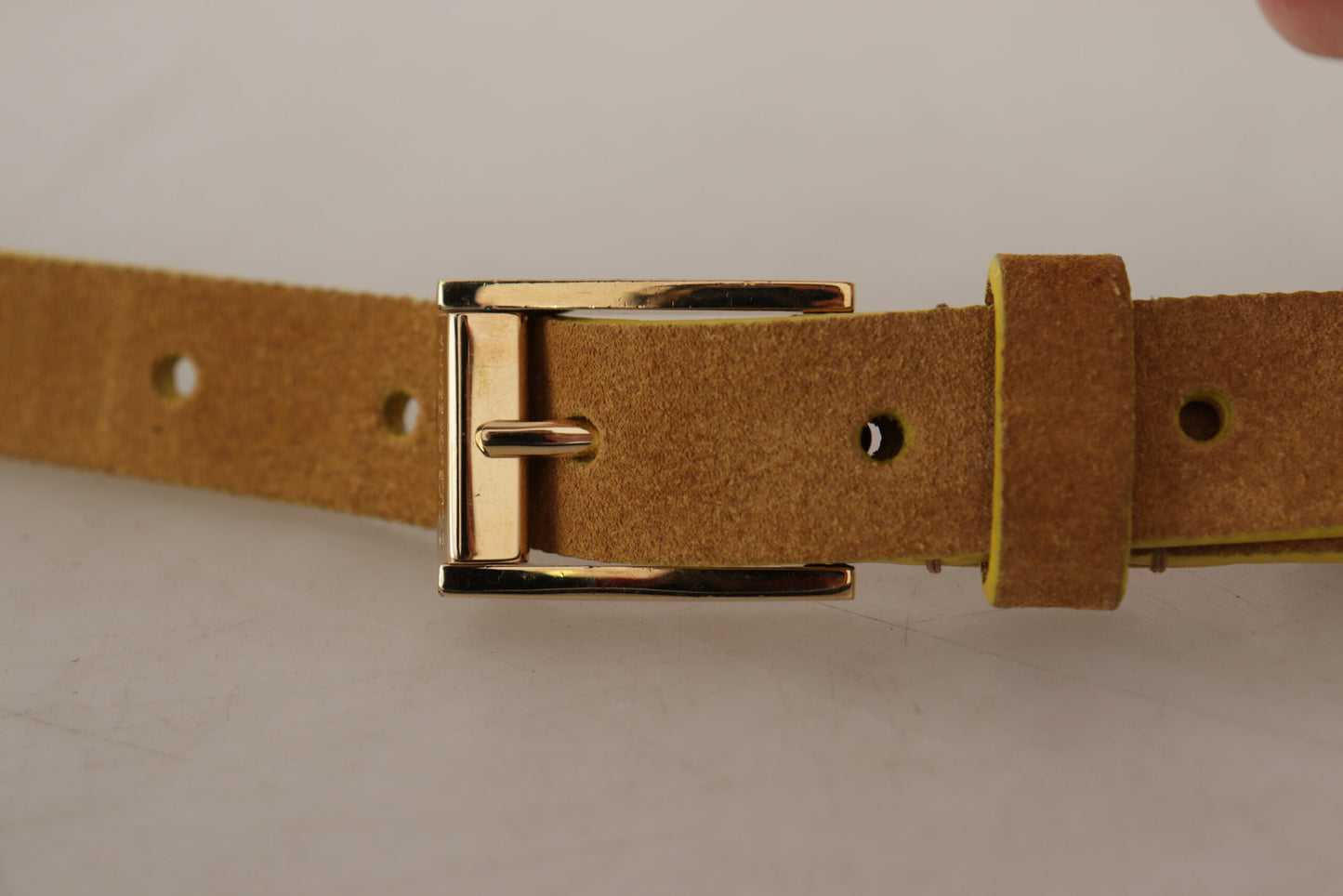 Dolce & Gabbana Engraved Elegance Suede Belt