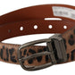 Dolce & Gabbana Elegant Engraved Leather Belt - Timeless Style