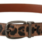 Dolce & Gabbana Elegant Engraved Leather Belt - Timeless Style