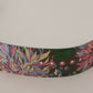 Dolce & Gabbana Multicolor Leather Logo Buckle Belt