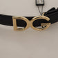 Dolce & Gabbana Elegant Engraved Logo Leather Belt