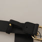 Dolce & Gabbana Elegant Engraved Logo Leather Belt