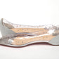 Christian Louboutin Silver Crystals Flat Point Toe Shoe