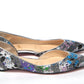 Christian Louboutin Multicolor Silver Flat Point Toe Shoe