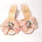 Christian Louboutin Multicolor Kitten Heel Studded Flat Shoes