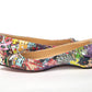 Christian Louboutin Silver Multi Print Embellished Flat Patent Point Shoe