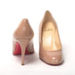 Christian Louboutin Nude Round Toe High Pump Shoe