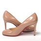 Christian Louboutin Nude Round Toe High Pump Shoe