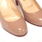 Christian Louboutin Nude Round Toe High Pump Shoe