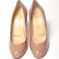 Christian Louboutin Nude Round Toe High Pump Shoe