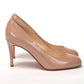 Christian Louboutin Nude Round Toe High Pump Shoe