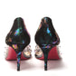 Christian Louboutin Black Pearlescent Heel Pvc Spikes Sandal