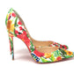 Christian Louboutin Multicolor Flower Printed High Heels Pumps Shoes