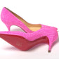 Christian Louboutin Hot Pink Embellished High Heels Pumps