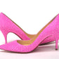 Christian Louboutin Hot Pink Embellished High Heels Pumps