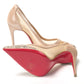 Christian Louboutin Version Nude Embellished High Heels Pumps