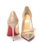 Christian Louboutin Version Nude Embellished High Heels Pumps