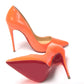 Christian Louboutin Neon Orange So Kate Patent High Heel