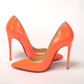 Christian Louboutin Neon Orange So Kate Patent High Heel