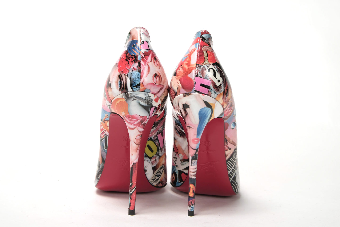 Christian Louboutin Multicolor So Kate Patent High Heel