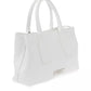 Baldinini Trend White Leather Women Crossbody Bag