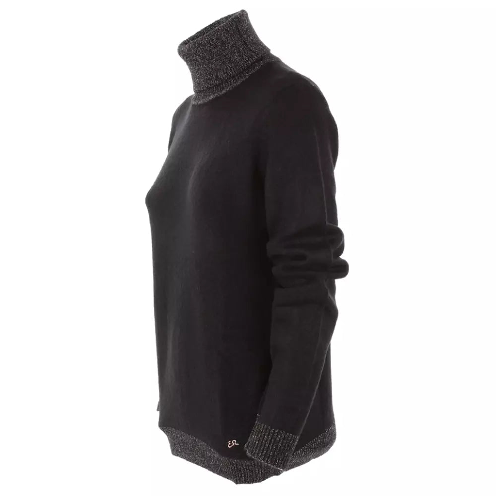 Yes Zee Chic Turtleneck Pullover with Lurex Highlights