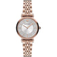 Emporio Armani Elegant Pink Bronze Timepiece with Crystals