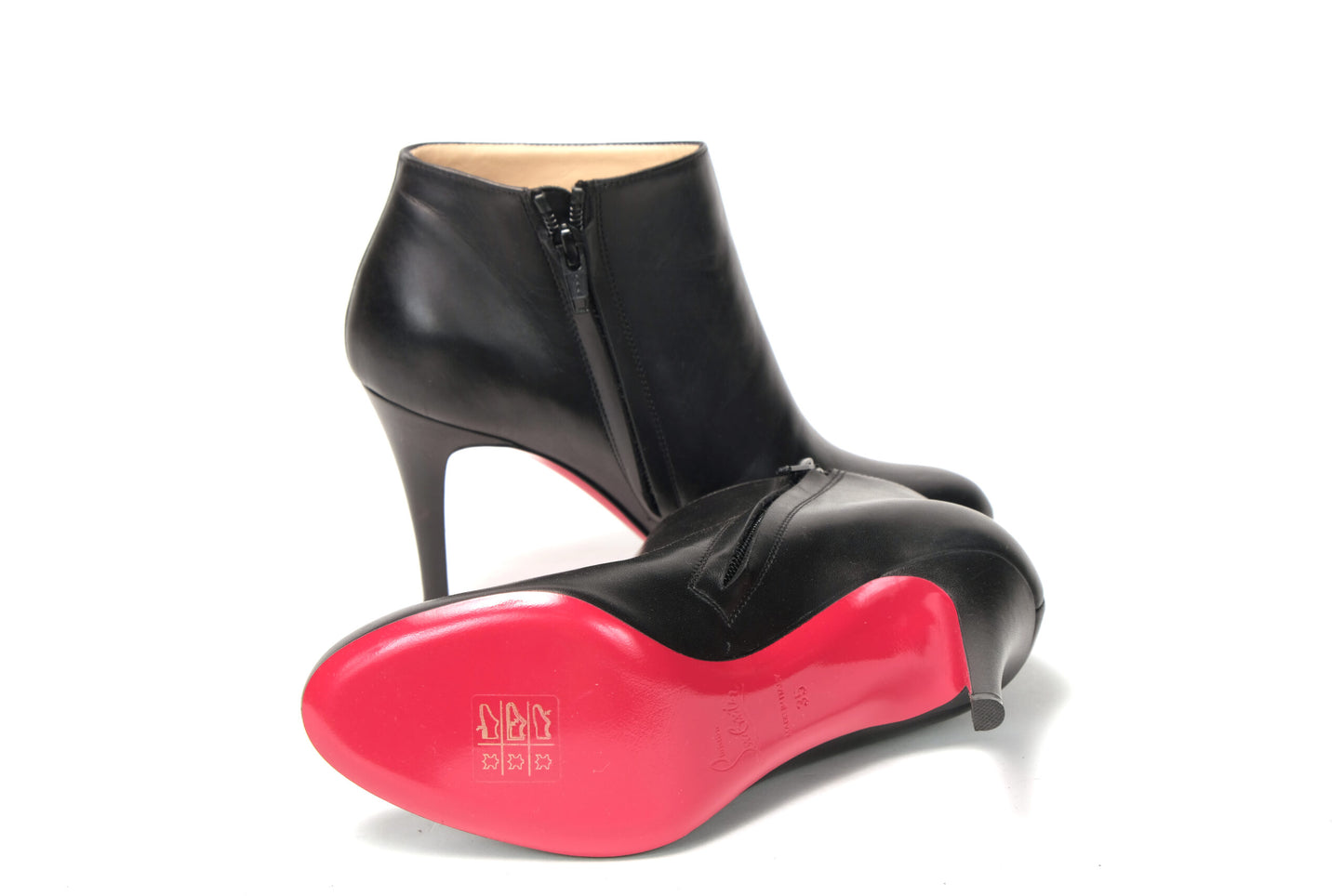 Christian Louboutin Black/Black Lucido Adox 65 Calf Boot