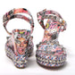 Christian Louboutin Multicolor Pyraclou 110 Patent High Heel Wedge