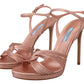 Prada Elegant Pink Stiletto Heel Sandals