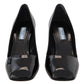 Prada Elegant Square Toe Leather Pumps