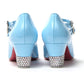 Christian Louboutin Splash 9Blue Aquajane 45 Patent Heel