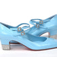 Christian Louboutin Splash 9Blue Aquajane 45 Patent Heel