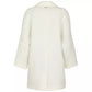 Fred Mello Chic Winter Warmth: White Wool Blend Coat