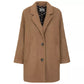 Fred Mello Elegant Wool Blend Coat with Side Pockets