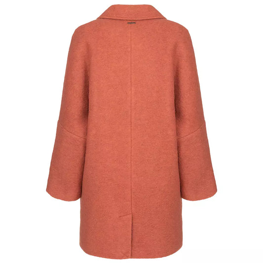 Fred Mello Chic Pink Wool Blend Winter Coat