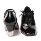 Christian Louboutin Black/Lin Black Aquajane 45 Patent Heel