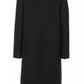 Fred Mello Elegant Black Wool Blend Coat